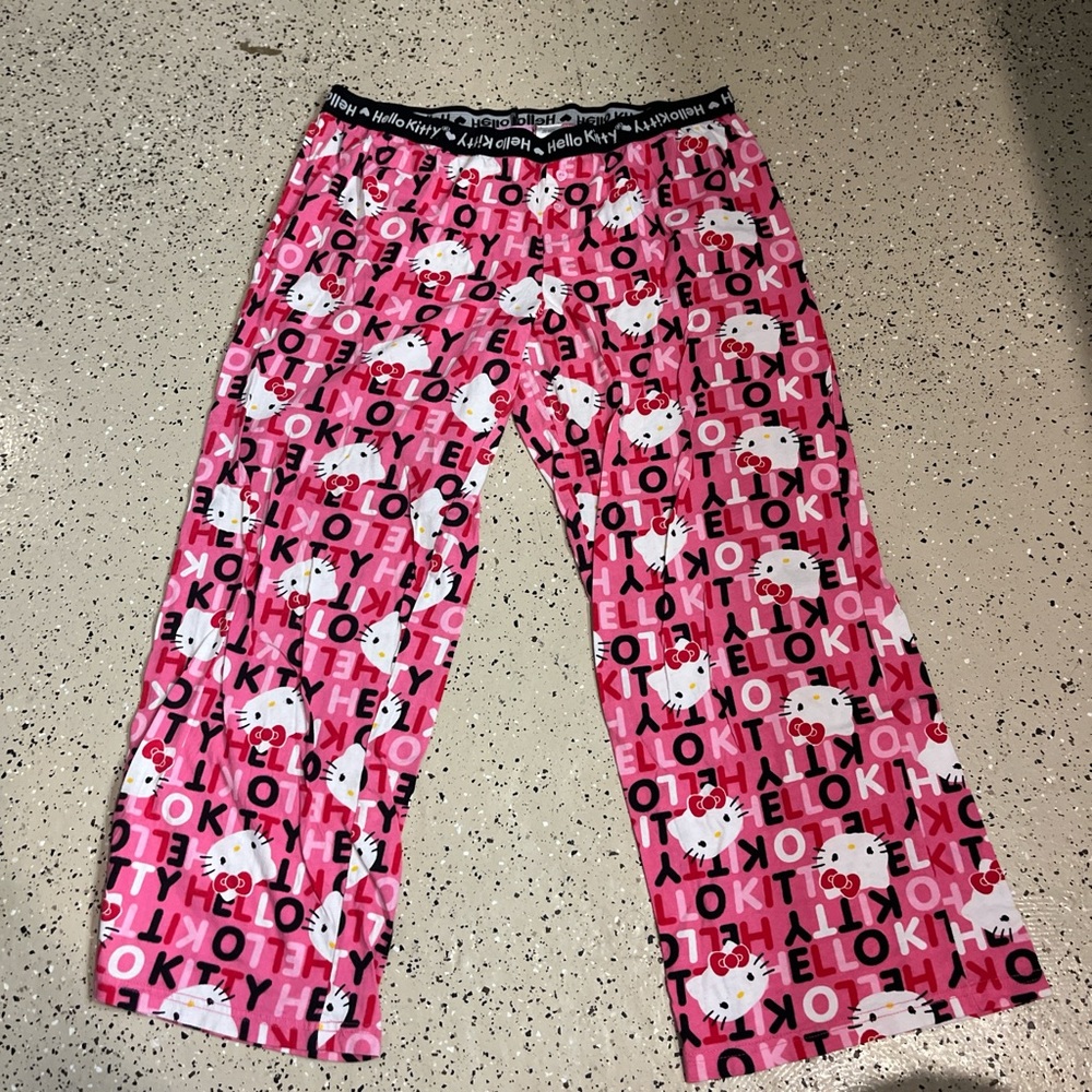 Hello Kitty Pink Pajama Bottoms